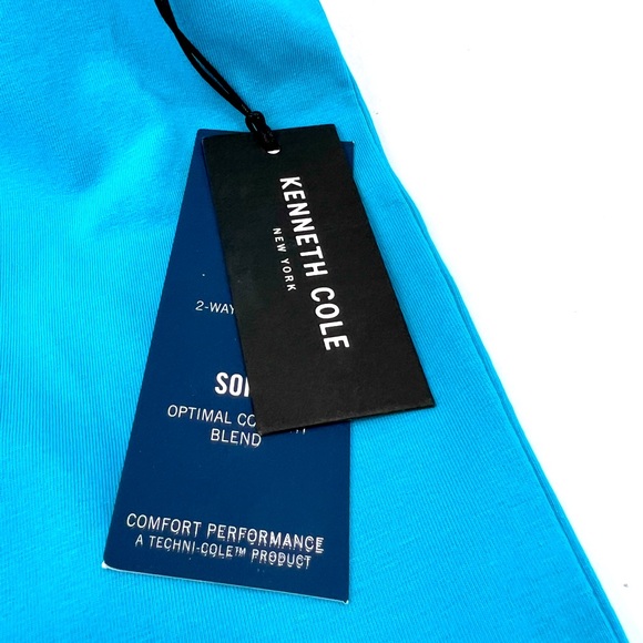 ⭐️KENNETH COLE NEW YORK💯,T-SHIRT, SIZE MEDIUM, “BLUE BIRD” COLOR, MOBILITY KNIT - Picture 10 of 16